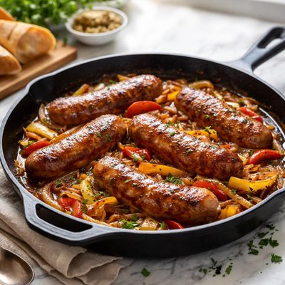 Image of Saucy Skillet Bratwurst