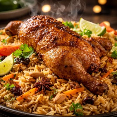 Image of Saudi Arabian Kabsa One Dish Chicken Dinner