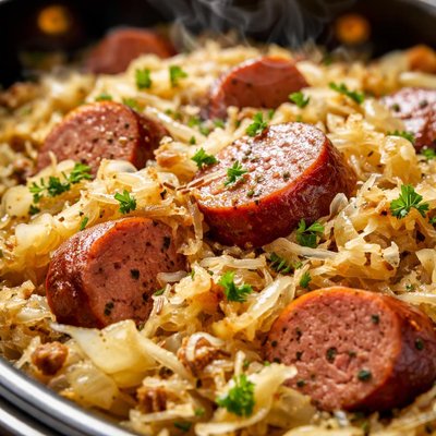 Image of Sauerkraut and Kielbasa Crock Pot