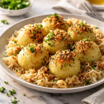 Image of Sauerkraut and Potato Dumplings