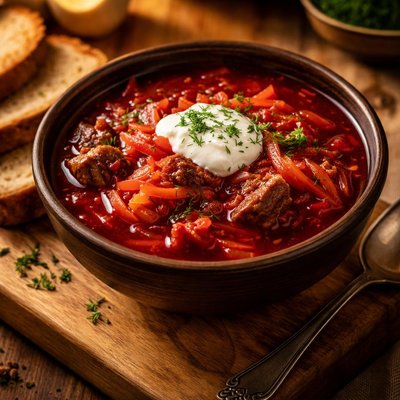 Image of Sauerkraut and Red Beet Borscht