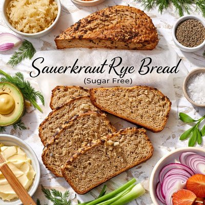 Image of Sauerkraut Rye Bread Sugar Free