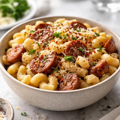 Image of Sausage and 3 Cheese Mac and Cheese
