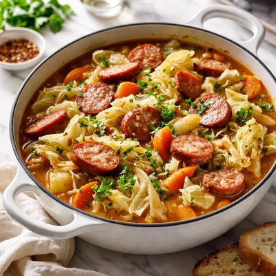 Image of Sausage and Cabbage Stew