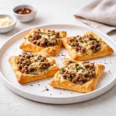 Image of Sausage and Cheese Crescent Squares