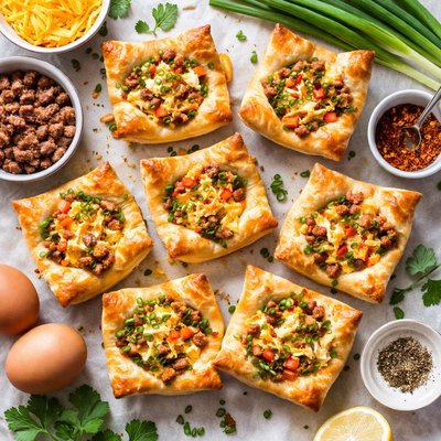 Image of Sausage and Cheese Egg Puffs