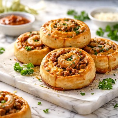 Image of Sausage and Cheese Pinwheels