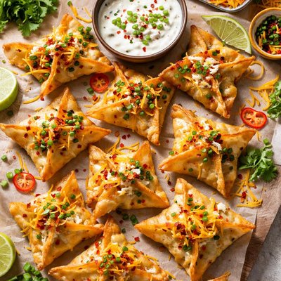 Image of Sausage and Cheese Wontons