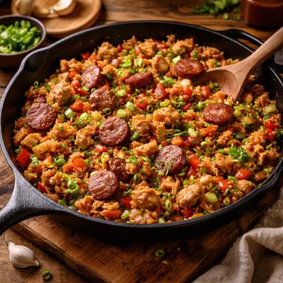 Image of Sausage and Chicken Jambalaya Stirfry