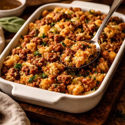 Image of Sausage and Cornbread Dressing