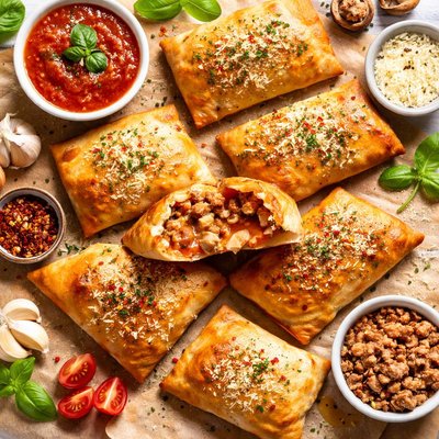 Image of Sausage and Mushroom Pizza Pockets