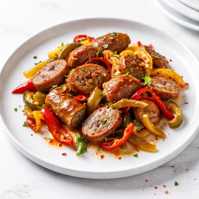 Image of Sausage and Peppers with a Kick