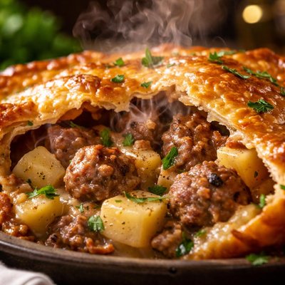 Image of Sausage and Potato Pie