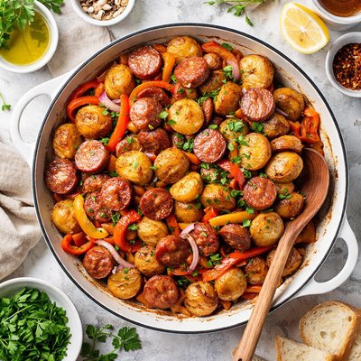 Image of Sausage and Potato Quick Fix