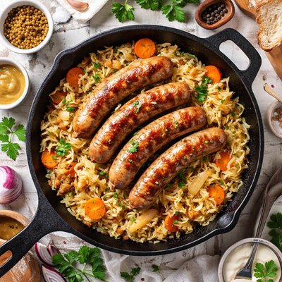 Image of Sausage and Sauerkraut