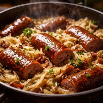Image of Sausage and Sauerkraut Pot