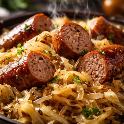 Image of Sausage and Sauerkraut Yummy