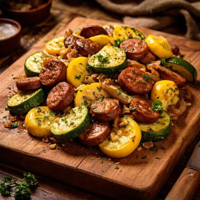 Image of Sausage and Summer Squash