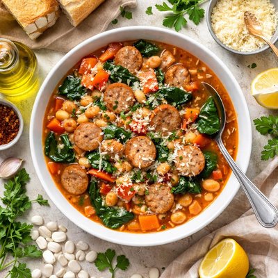 Image of Sausage and White Bean Stew Weight Watchers