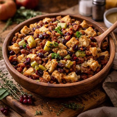 Image of Sausage Apple Dried Cranberry Stuffing
