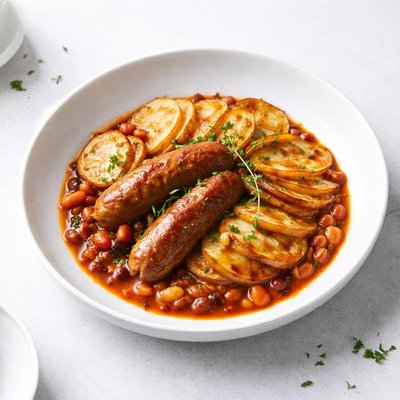 Image of Sausage Baked Bean and Potato Hotpot