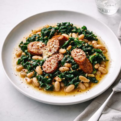 Image of Sausage Beans and Greens