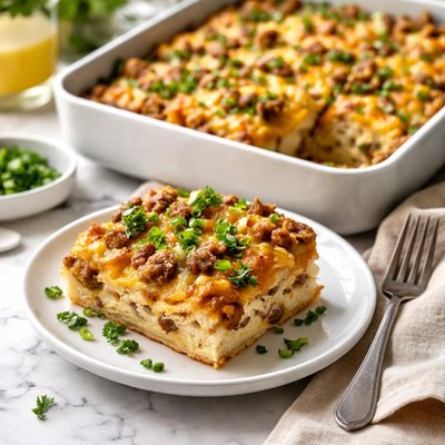Image of Sausage Cheddar Breakfast Casserole