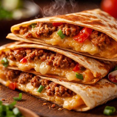 Image of Sausage Cheese Quesadillas Oamc
