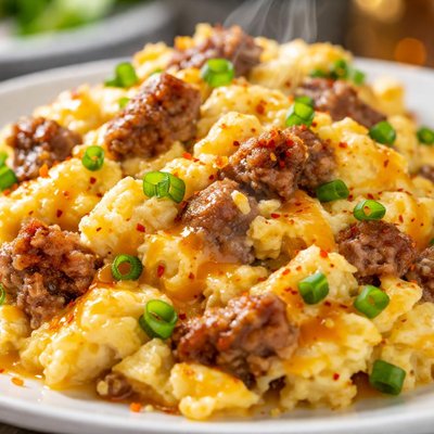 Image of Sausage Cheese Scramble