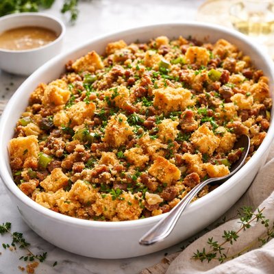Image of Sausage Cornbread Stuffing