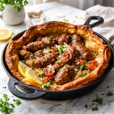 Image of Sausage Filled Oven Pancake