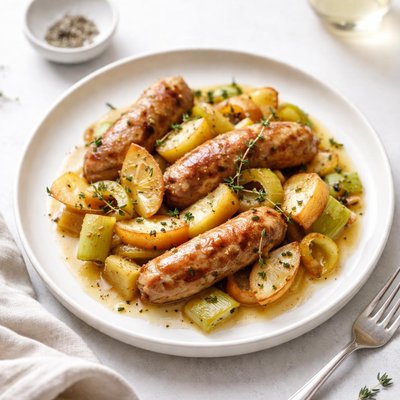 Image of Sausage Leek and Apple Casserole