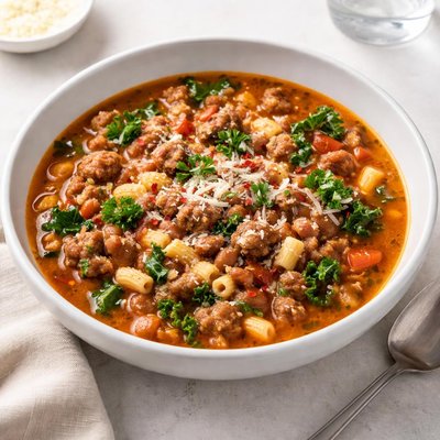 Image of Sausage Pasta Bean Soup