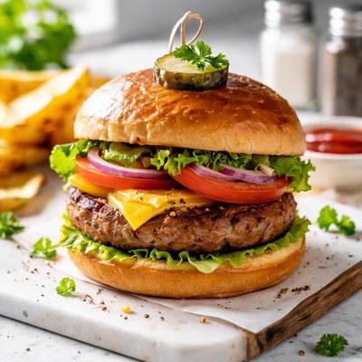 Image of Sausage Patty on a Bun