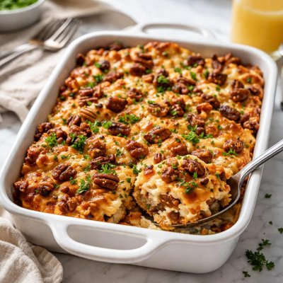 Image of Sausage Pecan Morning Casserole