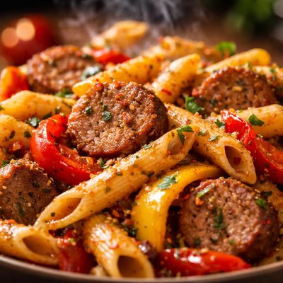 Image of Sausage Penne and Peppers
