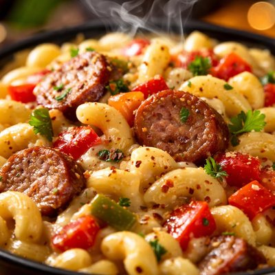Image of Sausage Pepper Mac N Cheese