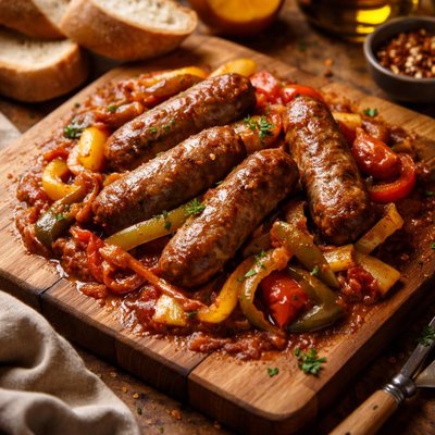 Image of Sausage Peppers Slow Cooked