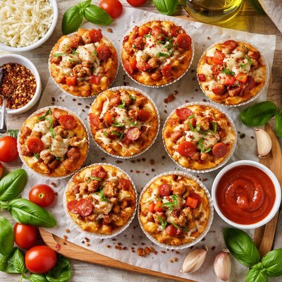 Image of Sausage Pizza Muffins