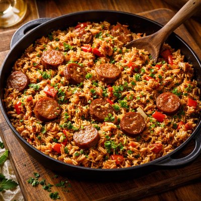 Image of Sausage Rice Skillet