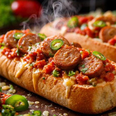 Image of Sausage Salsa Baguettes