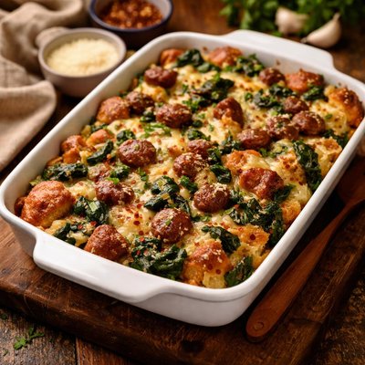 Image of Sausage Spinach Bake