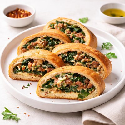 Image of Sausage Spinach Bread