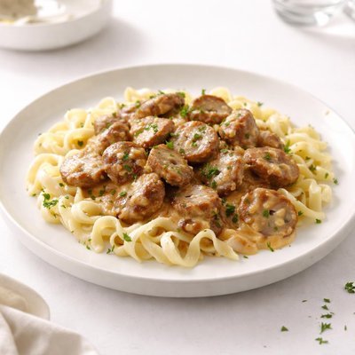 Image of Sausage Stroganoff Without Mushrooms