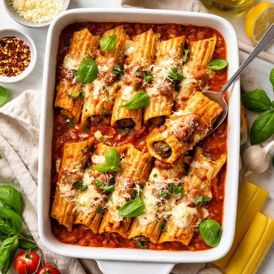 Image of Sausage Stuffed Manicotti