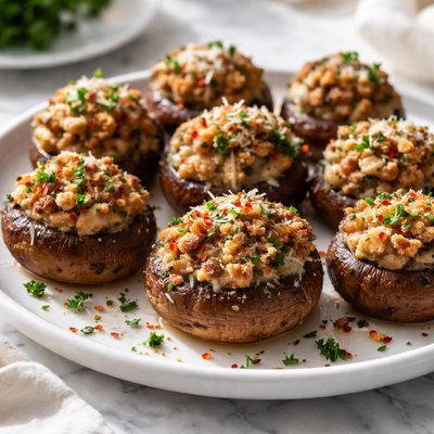 Image of Sausage Stuffed Mushrooms
