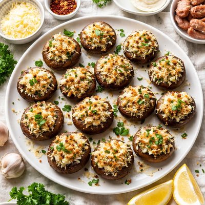 Image of Sausage Stuffed Mushrooms Barefoot Contessa