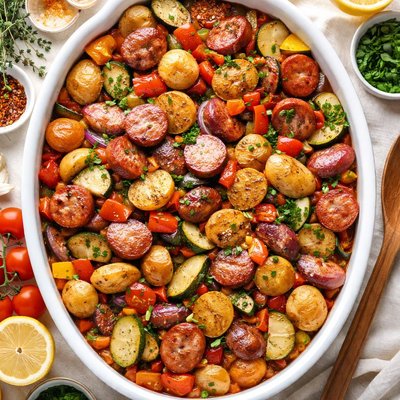 Image of Sausage Vegetable Casserole
