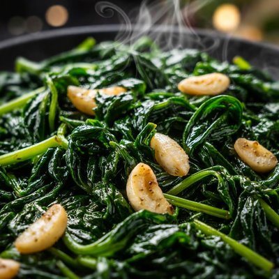 Image of Sauted Spinach and Garlic