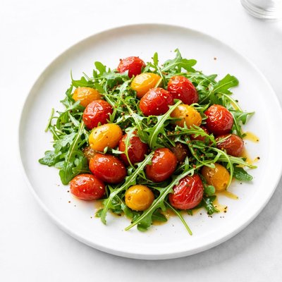 Image of Sauteed Baby Tomatoes with Arugula